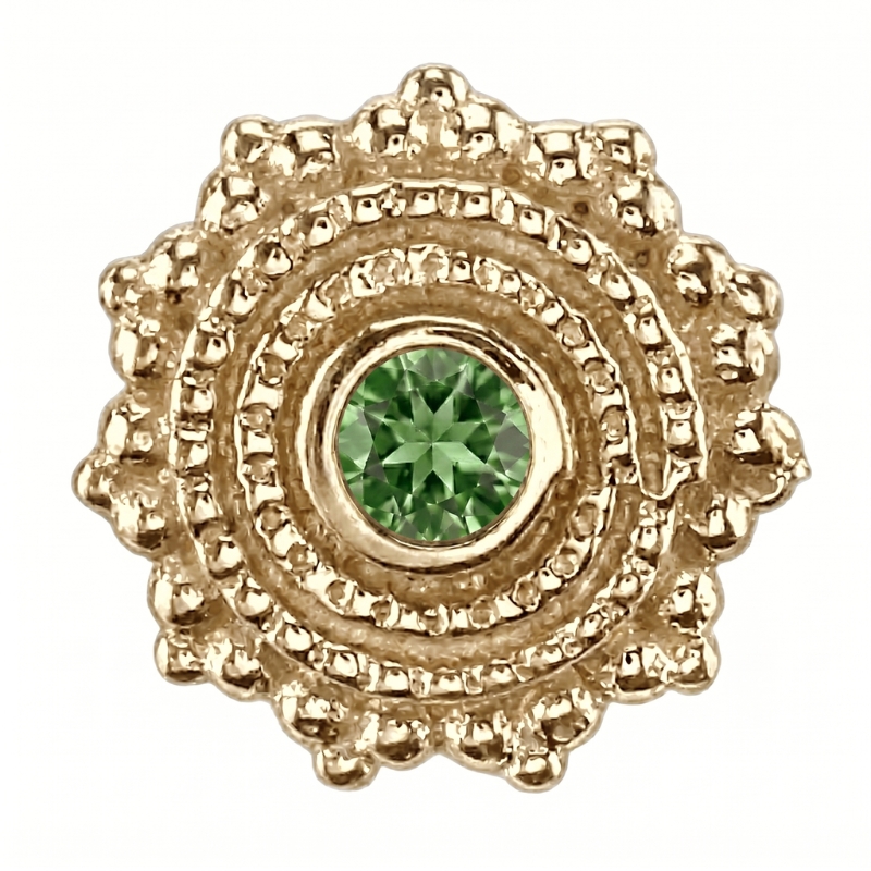 Afghan 6mm — 14k Yellow Gold — BVLA piercing jewellery