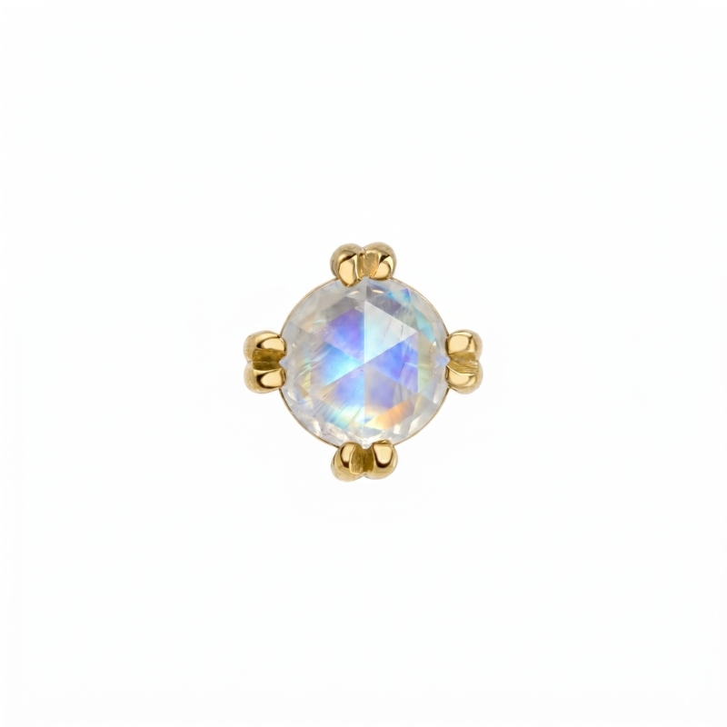 Cab Prong 2.5mm — 14k Yellow Gold — BVLA piercing jewellery
