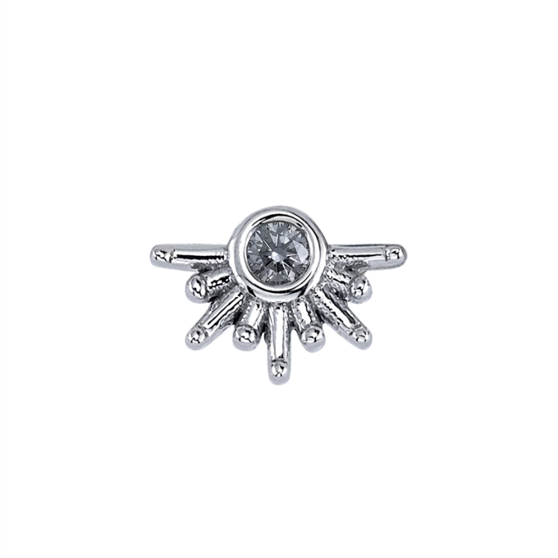 Live to Tell 6mm — 14k White Gold — BVLA piercing jewellery