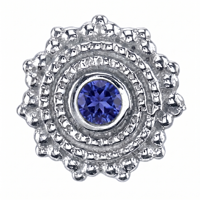 Afghan 6mm — 14k White Gold — BVLA piercing jewellery