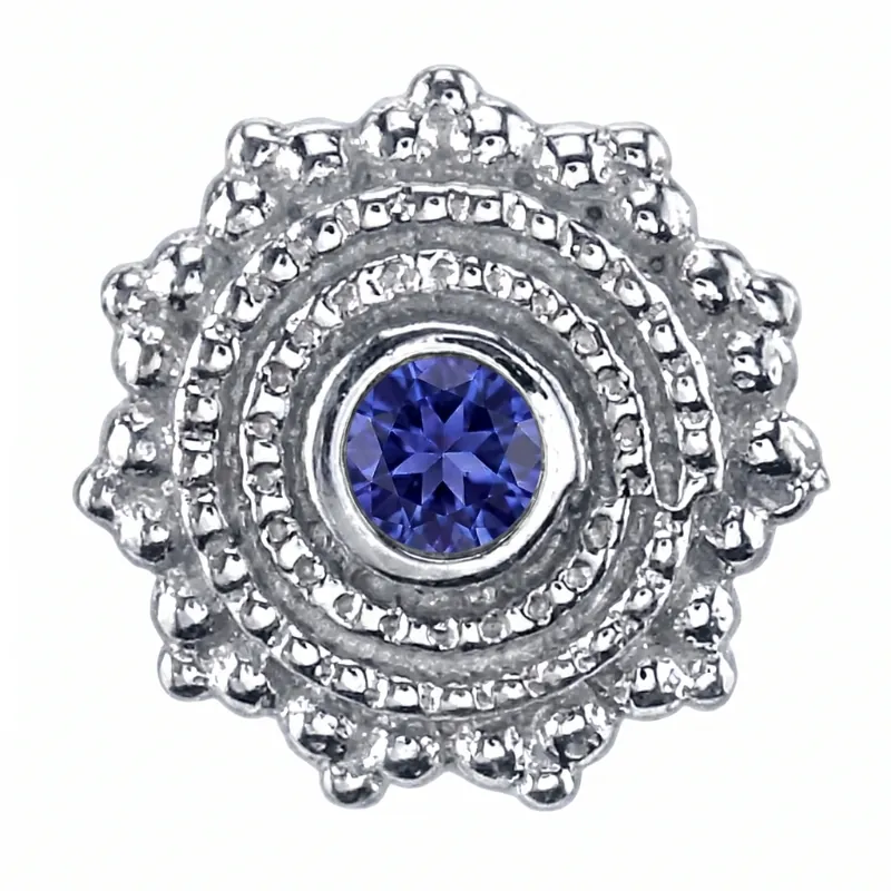 Afghan 6mm — 14k White Gold — BVLA piercing jewellery