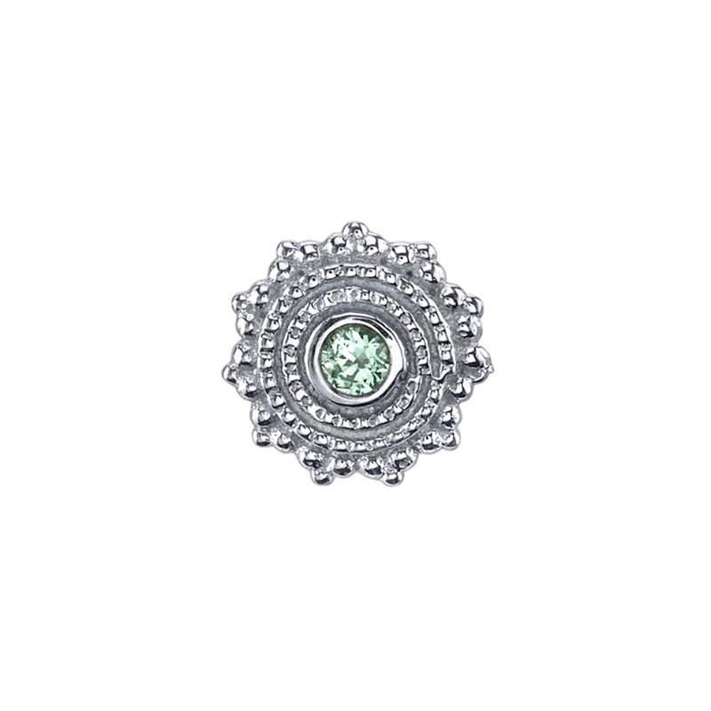 Afghan 4mm — 14k White Gold — BVLA piercing jewellery