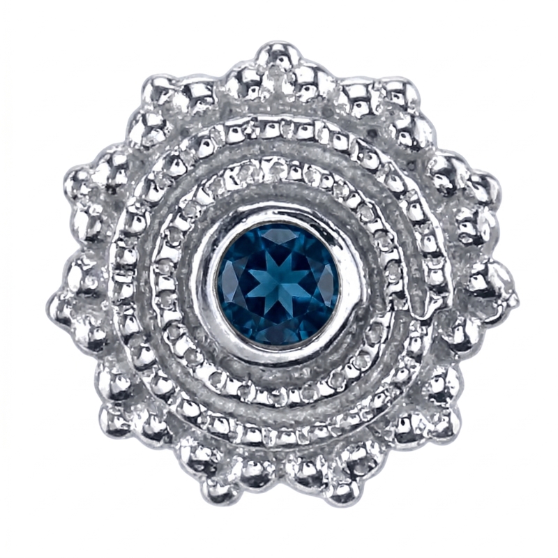 Afghan 4mm — 14k White Gold — BVLA piercing jewellery