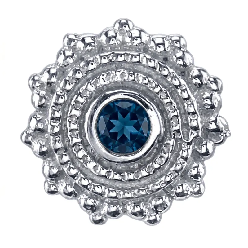 Afghan 4mm — 14k White Gold — BVLA piercing jewellery