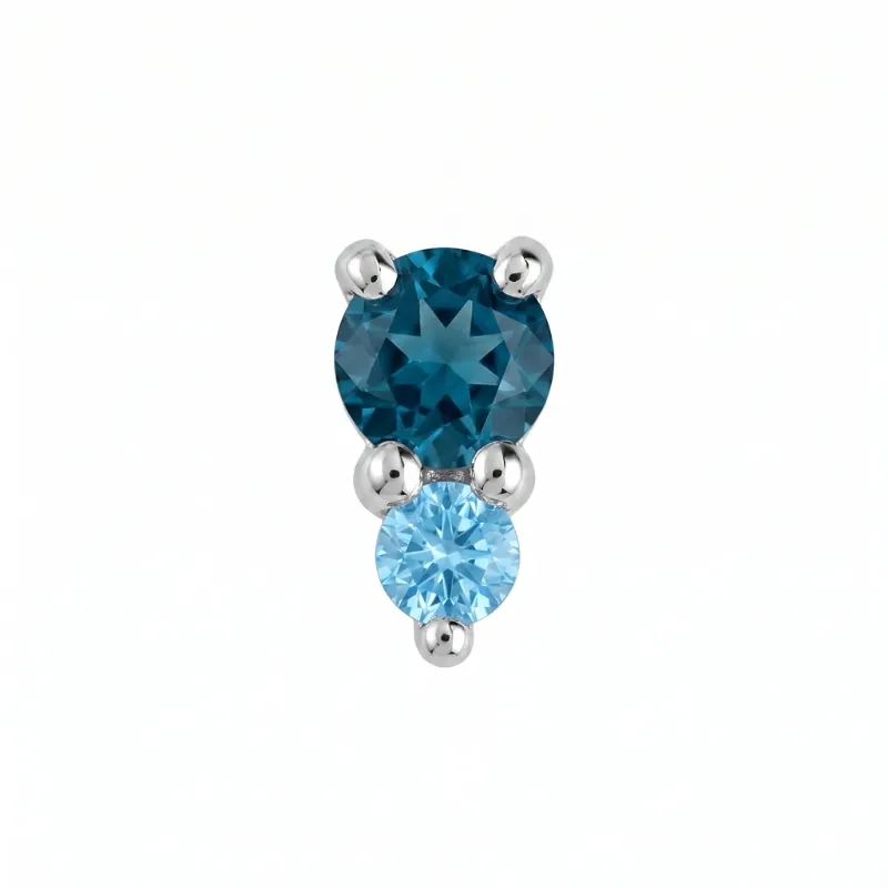 Tiny Jeanie 2 — 14k White Gold — BVLA piercing jewellery