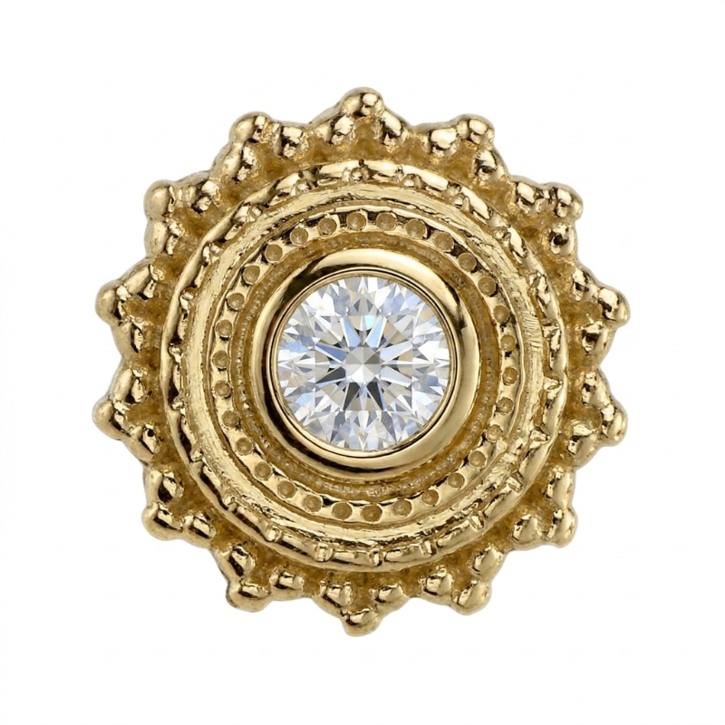 Afghan 6mm — 14k Yellow Gold — BVLA piercing jewellery
