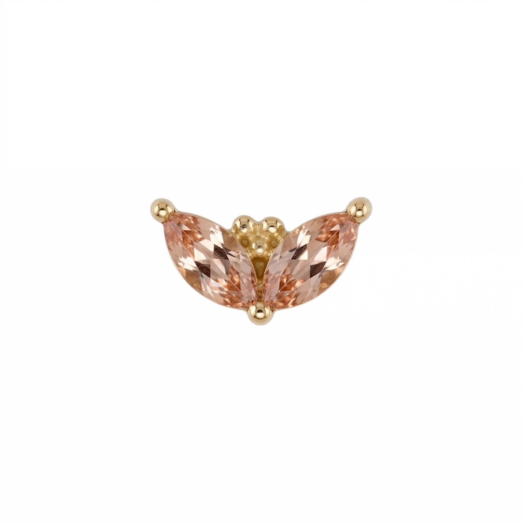 Petals 4mm — 14k Yellow Gold — BVLA piercing jewellery