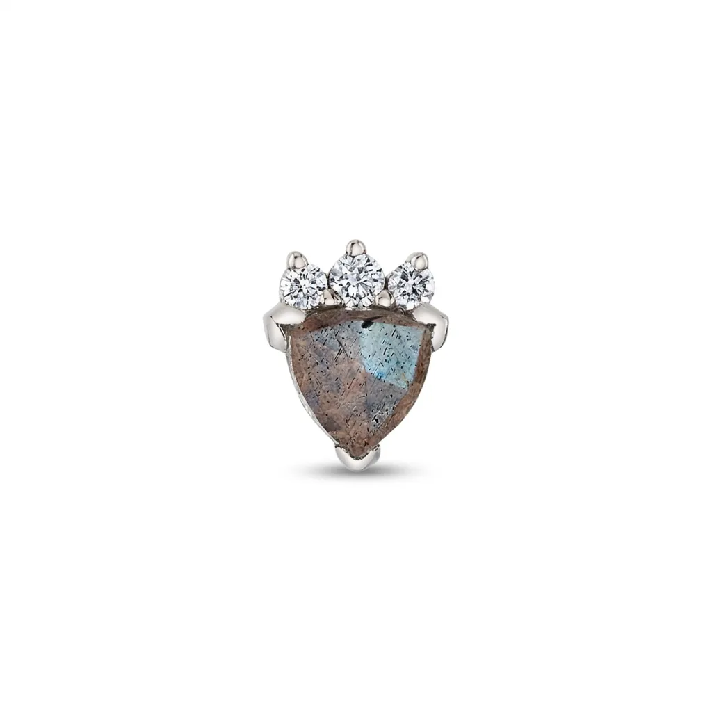 Micol — 14k White Gold — BVLA piercing jewellery
