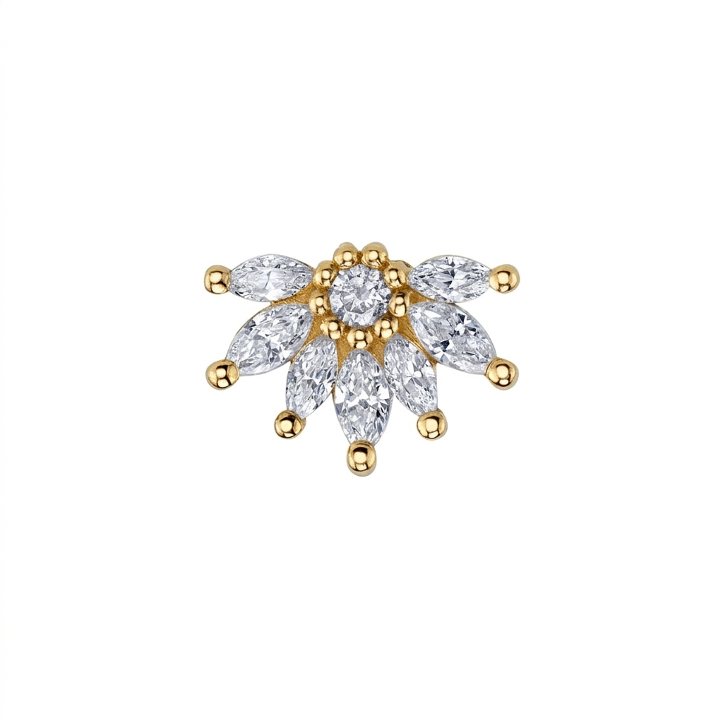 Starling 8mm — 14k Yellow Gold — BVLA piercing jewellery