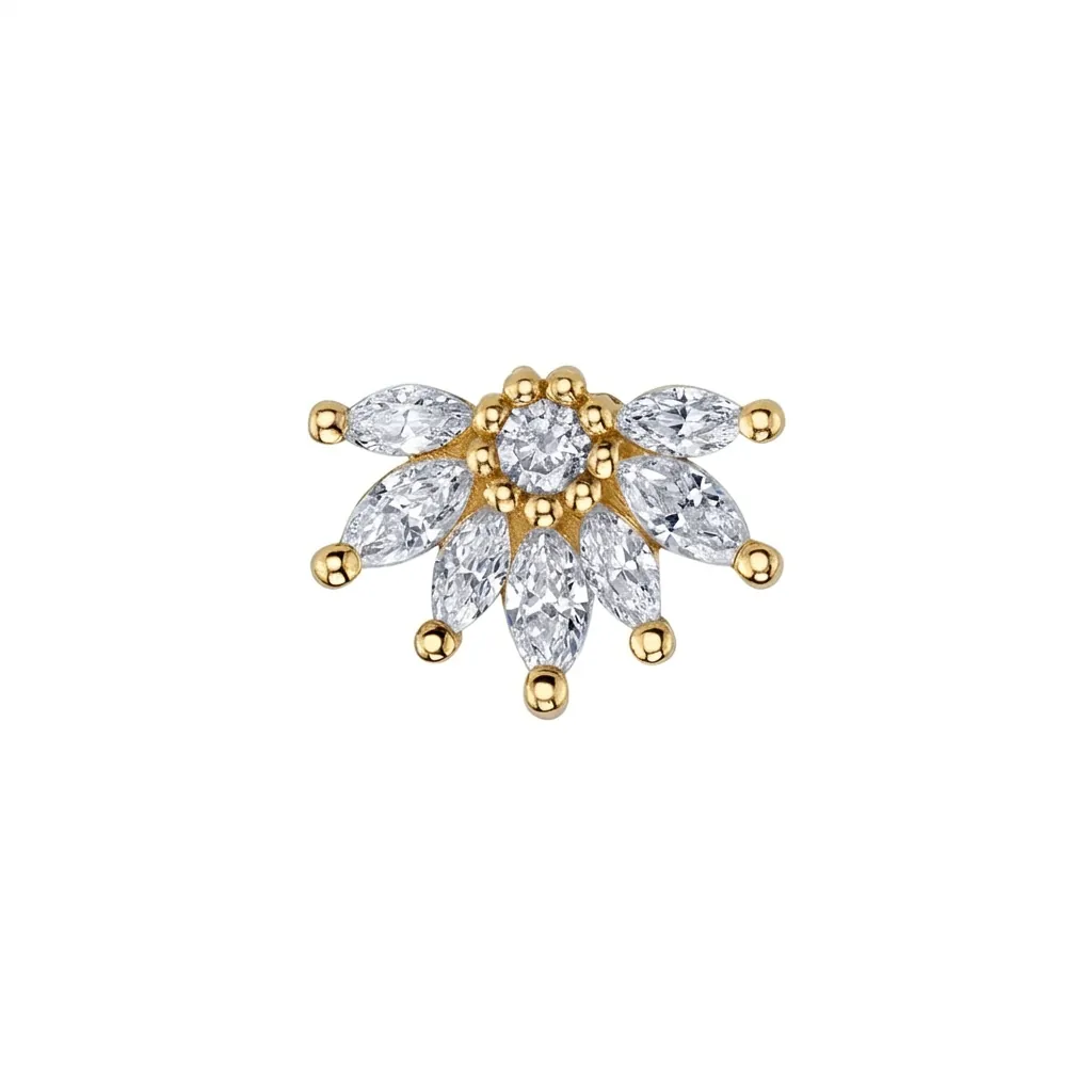 Starling 8mm — 14k Yellow Gold — BVLA piercing jewellery
