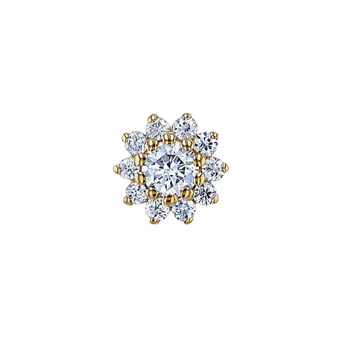 Tiniest Rose — 14k Yellow Gold — BVLA piercing jewellery