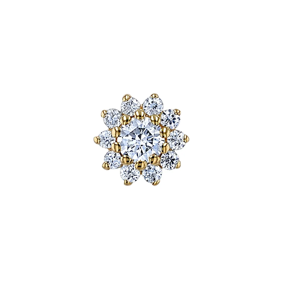 Tiniest Rose — 14k Yellow Gold — BVLA piercing jewellery