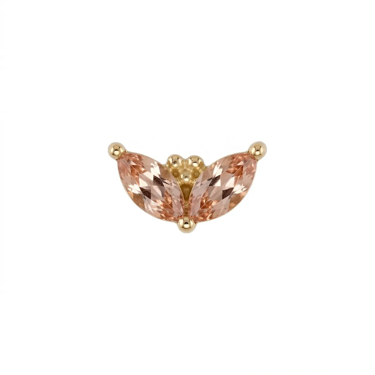Petals 4mm — 14k Yellow Gold — BVLA piercing jewellery