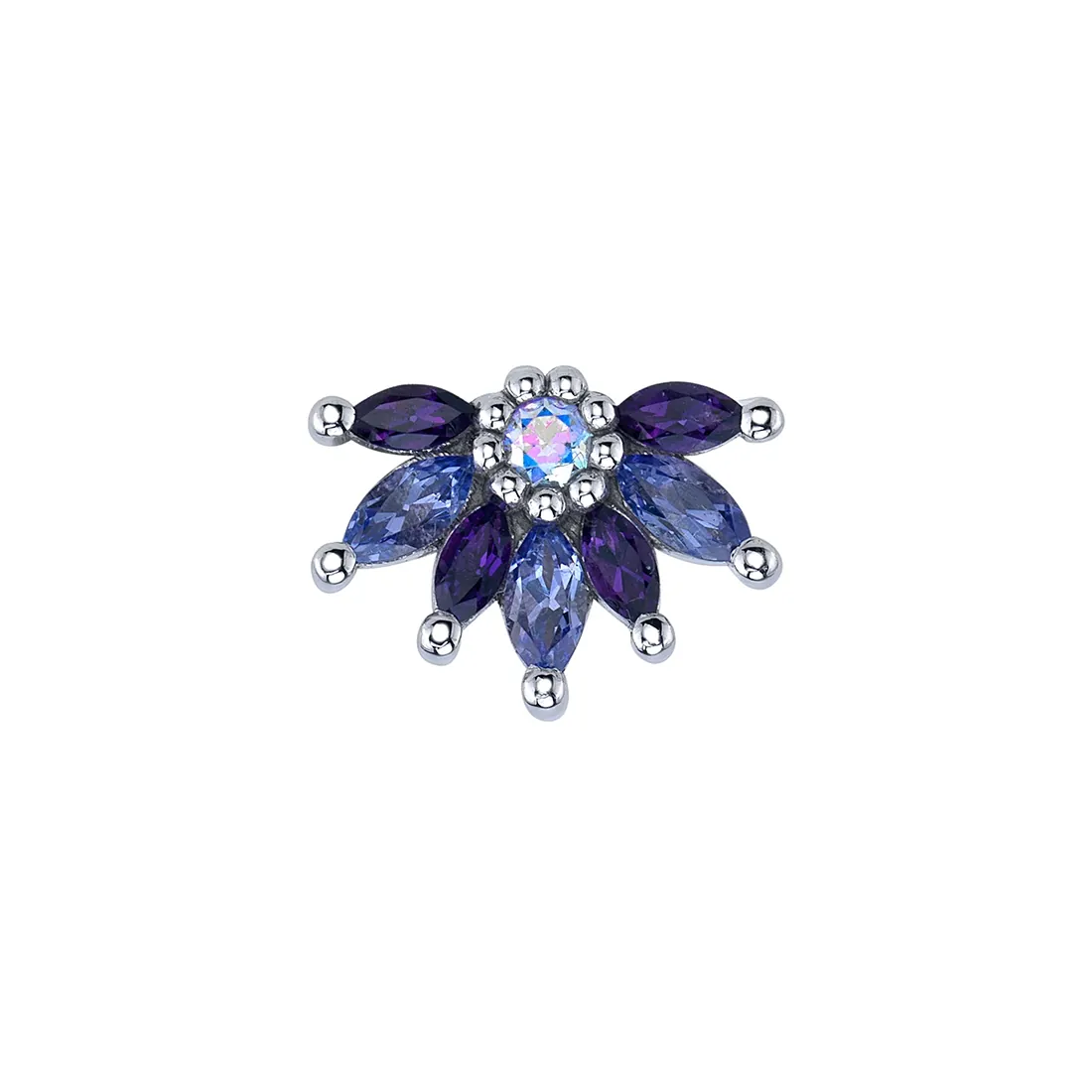 Starling 8mm — 14k White Gold — BVLA piercing jewellery
