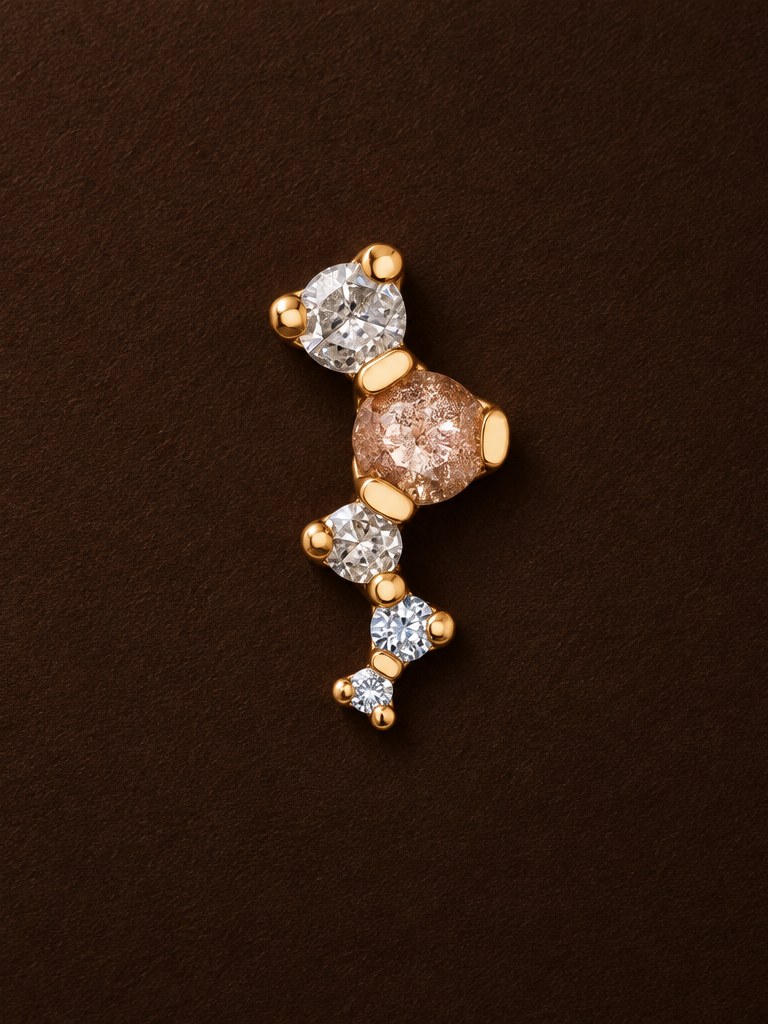 Ripple, 14k yellow gold, 2.5mm oregon sunstone faceted