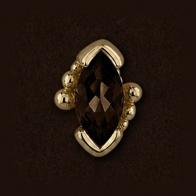 Marquise V Prong and Graduating Bead Accents